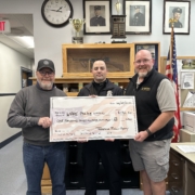 Tombstone Trading Company presents check to the Ware Police Union